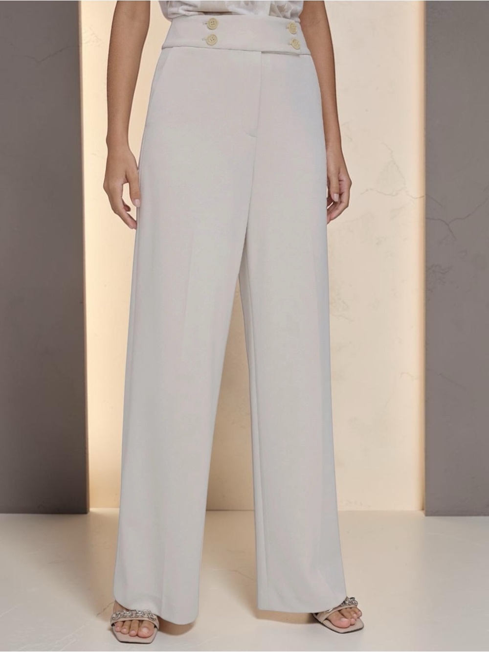 🌻NEW w/tag Calvin Klein Scuba Crepe Straight Leg Dress Suit Pants Size 18W